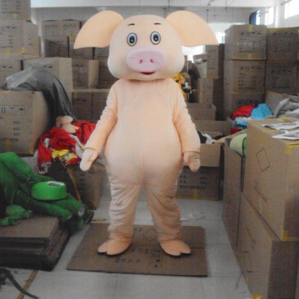 Хэллоуин милый свиньи талисман топ качества костюм животных тема персонаж карнавал взрослый размер ассузное рождественское рождество вечеринка платье