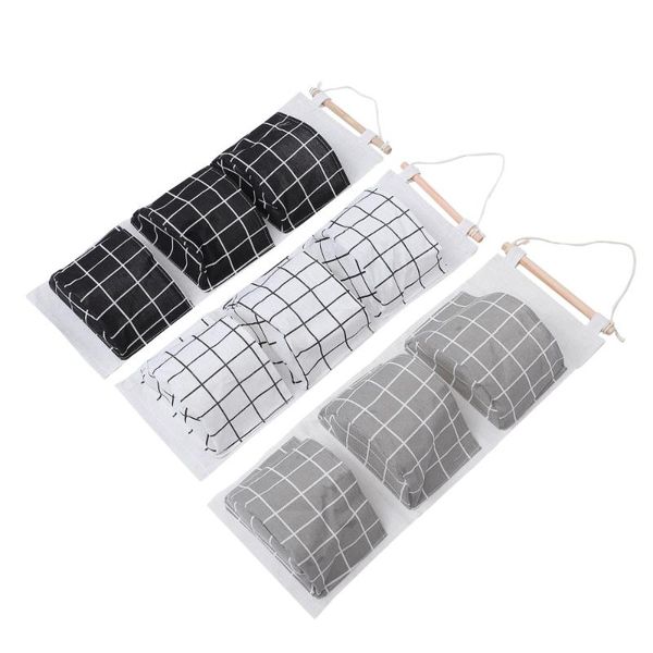 

storage bags 3pcs modern wall hanging container pendants for home