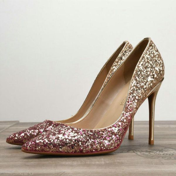 

dress shoes women pumps bling high heels glitter heel woman wedding, Black