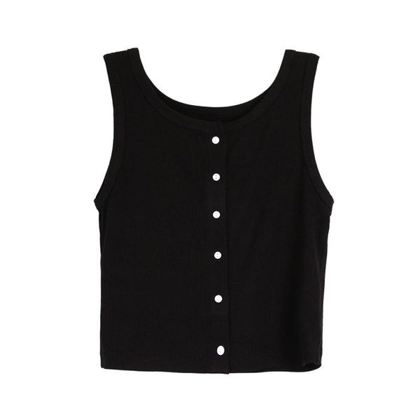 

women's tanks & camis knitted tank button front sleeveless summer women, White