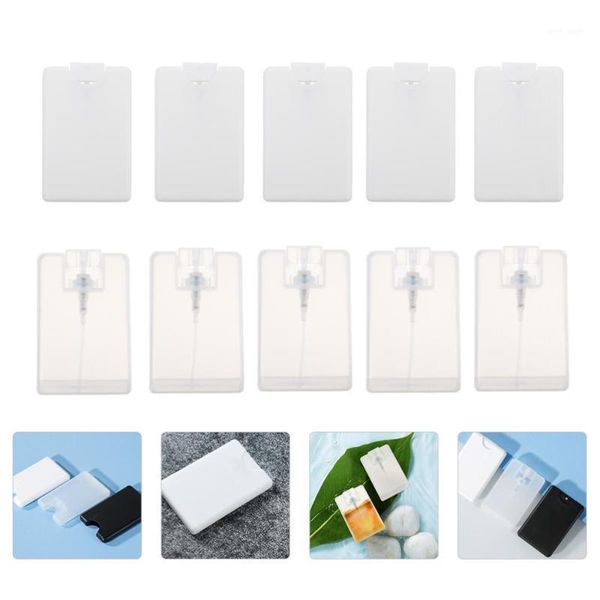 

storage bottles & jars 12pcs 20ml portable cardcase shape essential oil spray