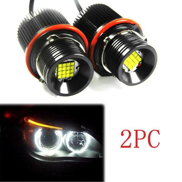 

car headlights replacement led lights 160w angel eyes 7000k ring marker for e39 e60 e61 e87 e53 e63 e65 parts accessories automotive