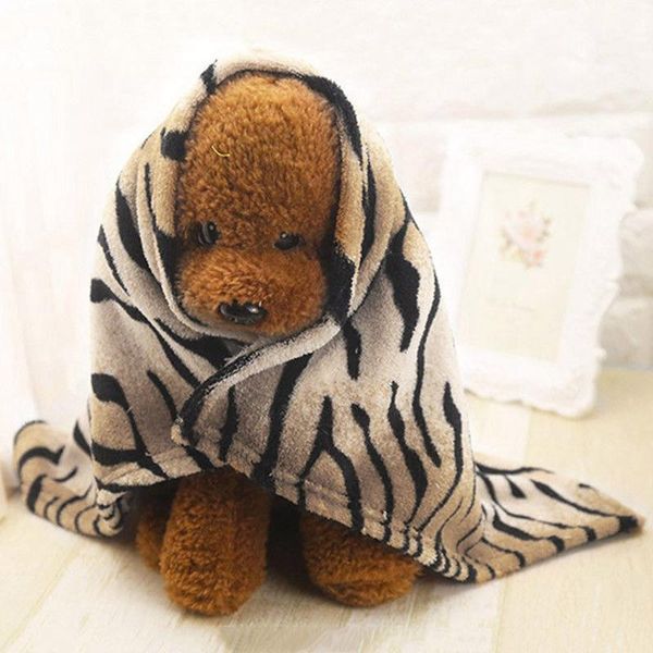 

pet blanket stylish pattern puppy warm quilt smooth flannel sleep supply