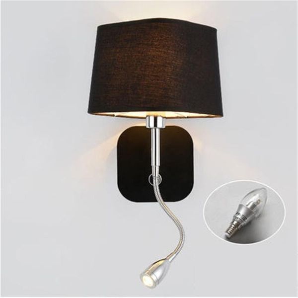 

wall lamp simple loft style iron sconce rotating bedside modern led light fixtures indoor lighting lampara pared