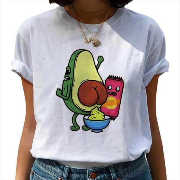 

avocado kawaii and women men ullzang cartoon funny 90s cute graphic harajuku korean tees female, White;black