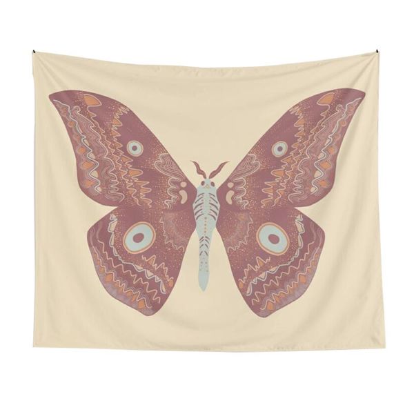 

tapestries ins butterfly pattern tapestry wall hanging pink room decoration aesthetic dorm girls witchcraft