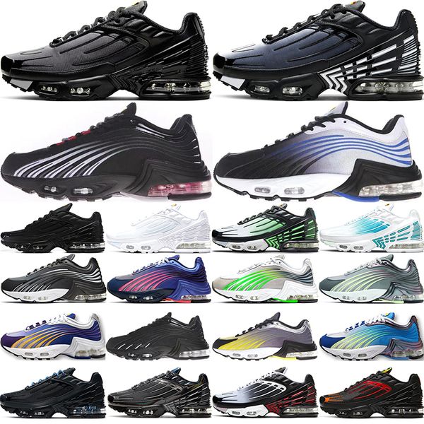 

air max plus 3 2s running shoes triple black white radiant red wolf grey obsidian hyper blue blood orange tiger purple nebula men women trai