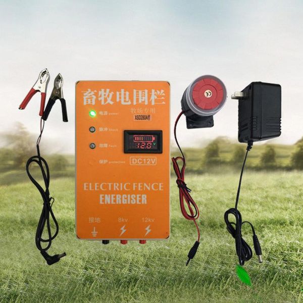 

fencing, trellis & gates electric fence energizer 5/10/20km livestock alarm voltage display sheep horse cattle poultry high pulse