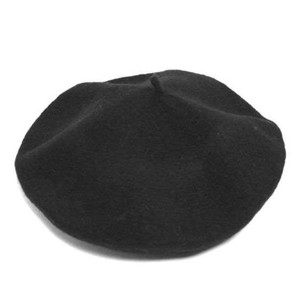 

men's and women's new thickened wool temperament fashion beret painter's hat, Blue;gray