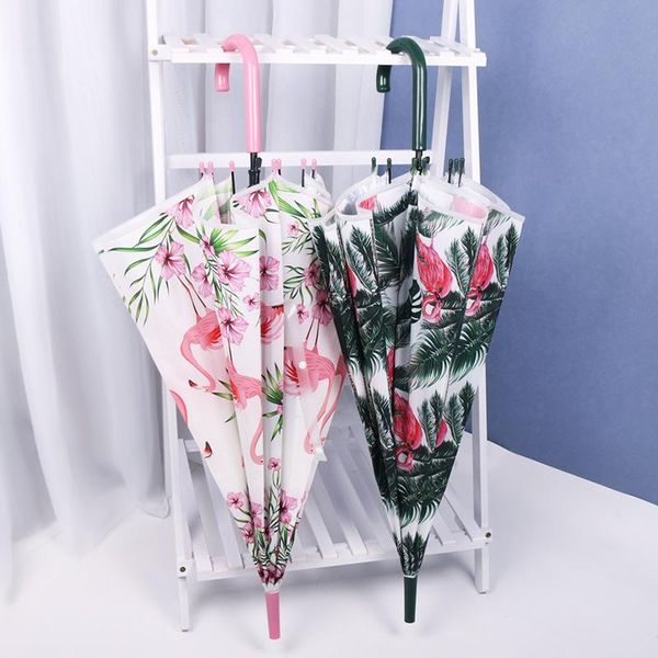 

umbrellas brand flame bird transparent umbrella lady windproof sun student art long handle children