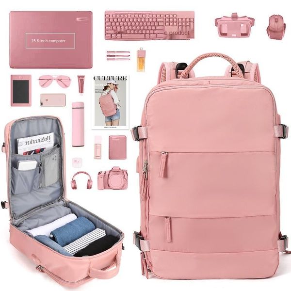 

backpack nylon super large-capacity ladies business luggage bag short trip portable computer travel backpacks bolsa