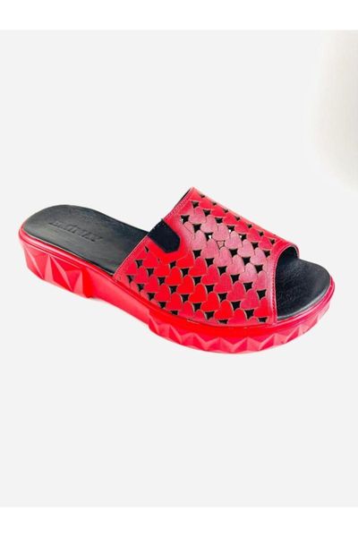 

sandals red heart detail, Black