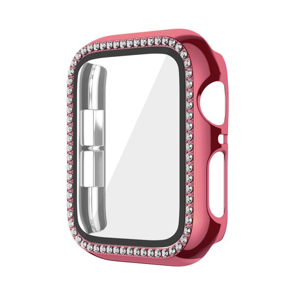 

rugged diamond protective case with screen protector for apple watch 7/6/5/se