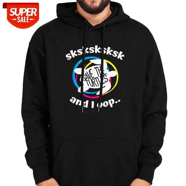 

sksksk and i oop hoodie save the turtles funny trendy sarcasm hooded thick plus velvet cool hoody winter streatwear #tm6t, Black