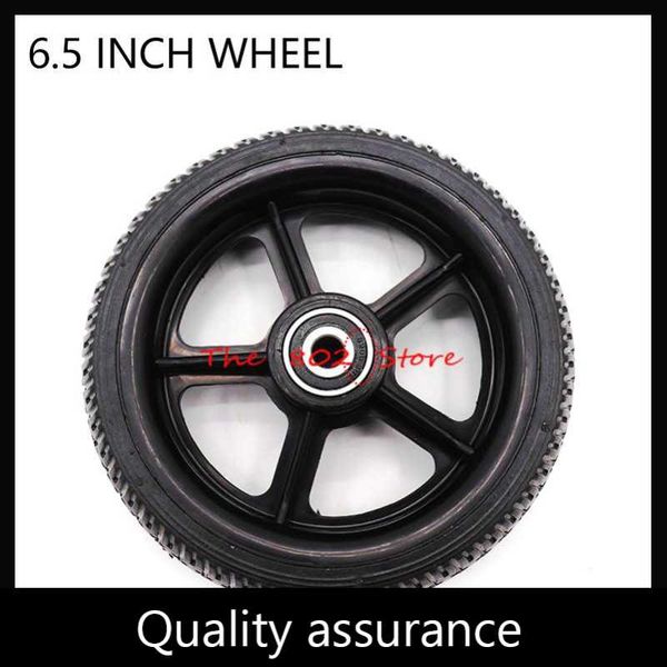 

motorcycle wheels & tires 6.5 inch tire solid rubber wheel and plastic hub no inflaction parts of electric mobility motor scooter accessoire