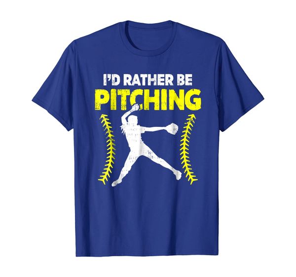 

I'd Rather Be Pitching Softball T-Shirt For Pitcher Girls, Mainly pictures