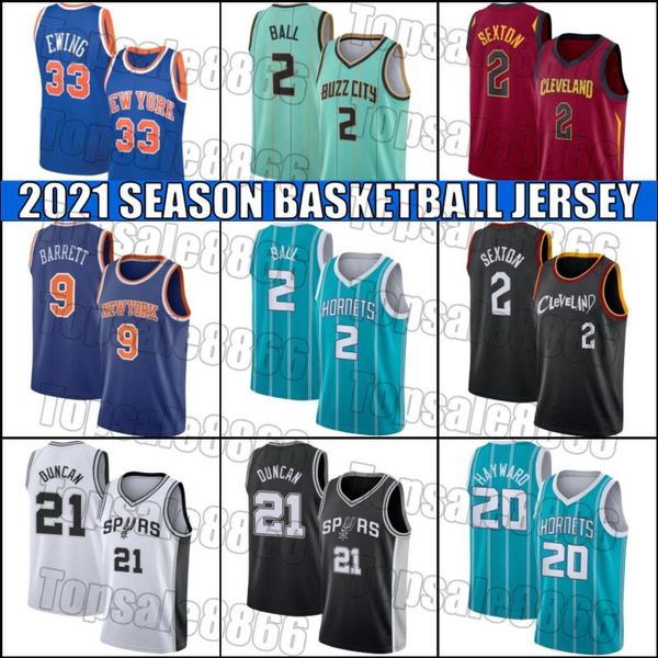 

charlotte hornets jersey lamelo gordon ball hayward jerseys tim 21 duncan jersey collin 2 sexton rj patrick barrett ewing xbadf, Black;red