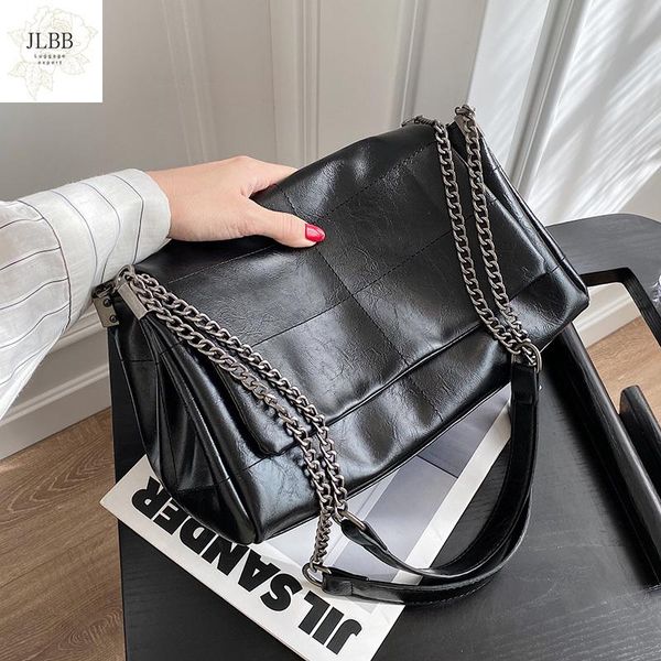 

shoulder bags brand chain women messenger bag solid color large capacity crossbody 2021 casual women's handbags big tote purses