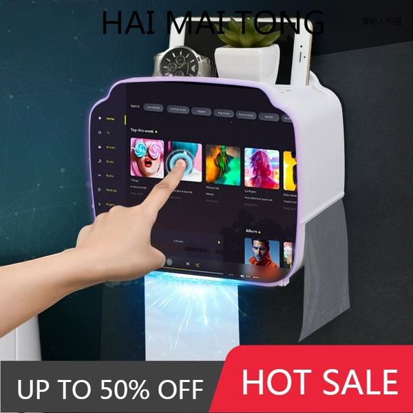 

toilet paper holders gunot portable holder wall-mounted dispenser for bathroom plastic tissue storage box accessories set