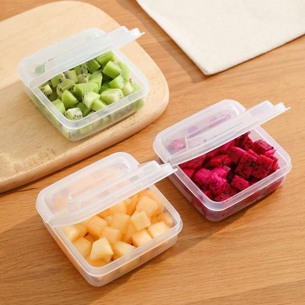 

storage bottles & jars 2pcs transparent clamshell fresh-keeping box dust-proof moisture-proof ginger onion garlic kitchen accessories