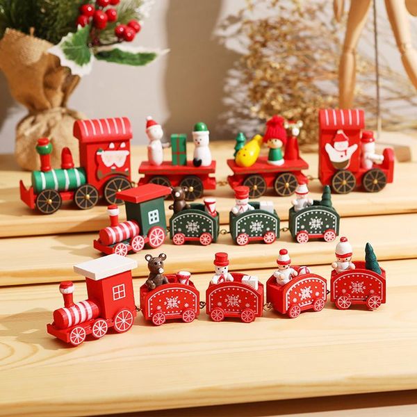 

christmas decorations merry wooden train ornament decoration for home santa claus gift natal navidad noel 2022 year xmas decor