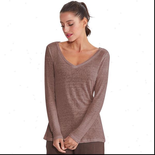 

100% linen bottoming shirt women long sleeve basic blouse super nice colors m038 drop shipping good quality, White