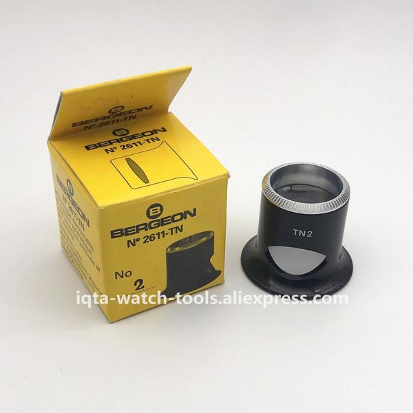 

repair tools & kits bergeon 2611-tn2 watchmaker's black removable magnifying eyeglass made of synthetic matreial with anti-mist and sig