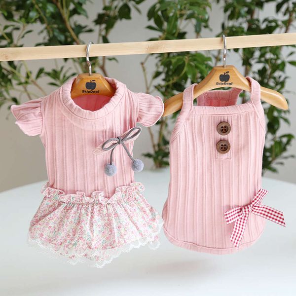 

ysgj 2021 new milkshake powder girl's vt cat drs dog pet cloth