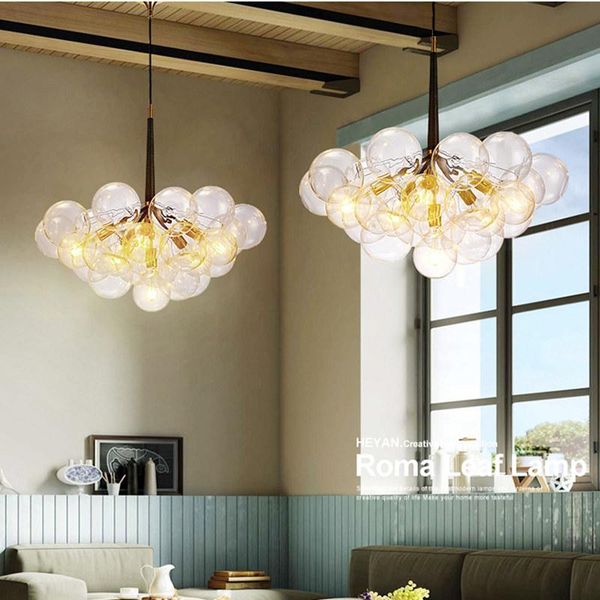 

chandeliers vintage crystal iron chandelier ceiling led light dining room bedroom luzes de teto nordic decoration home