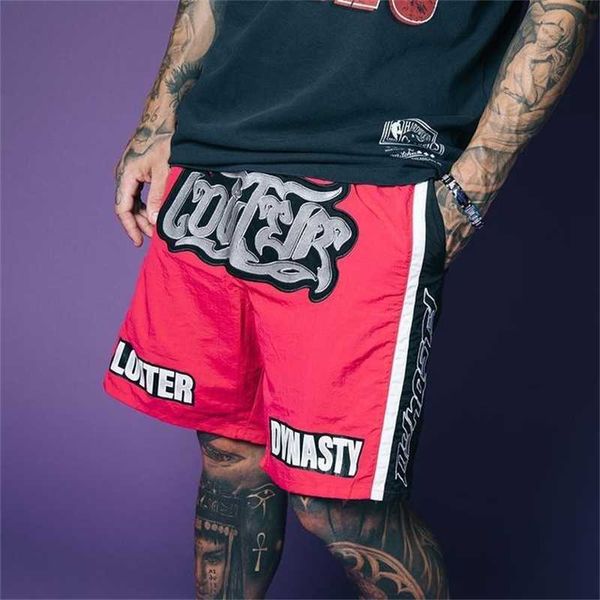 

2021 fashion brand sports and leisure shorts men's high street capris straight, Black