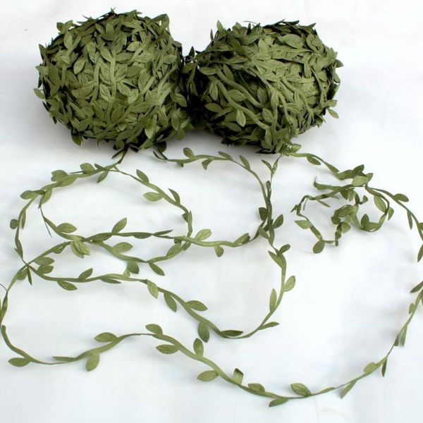 

decorative flowers & wreaths 20/80/200m leaf-shaped handmake artificial green leaves for wedding decoration diy wreath gift scrapbooking cra