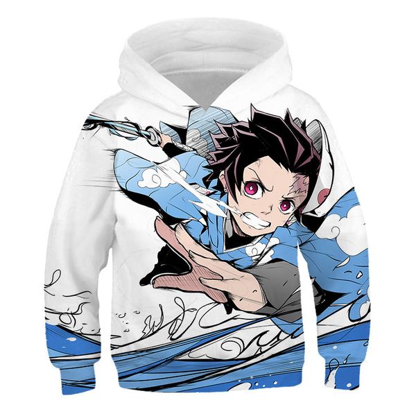 

anime demon slayer hoodies kimetsu no yaiba boy/girl hoodies harajuku aesthetic 90s sweatshirt ulzzang graphic casual, Black