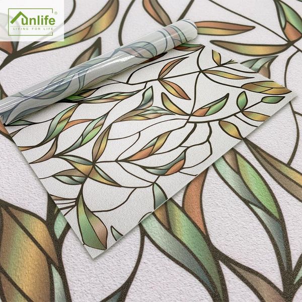 

wallpapers window film no glue static cling stained frosted glass decorative sticker