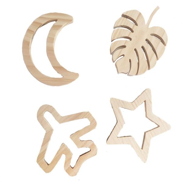 

decorative objects & figurines nordic wooden moon/star/heart/airplane/butterfly design wall ornament baby room decorations christmas kids gi