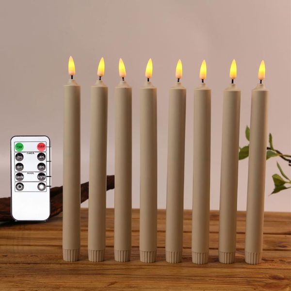

candles pack of 6 or 8 home decorative led christmas with remote control,timer battery taper candlesticks for holder and table