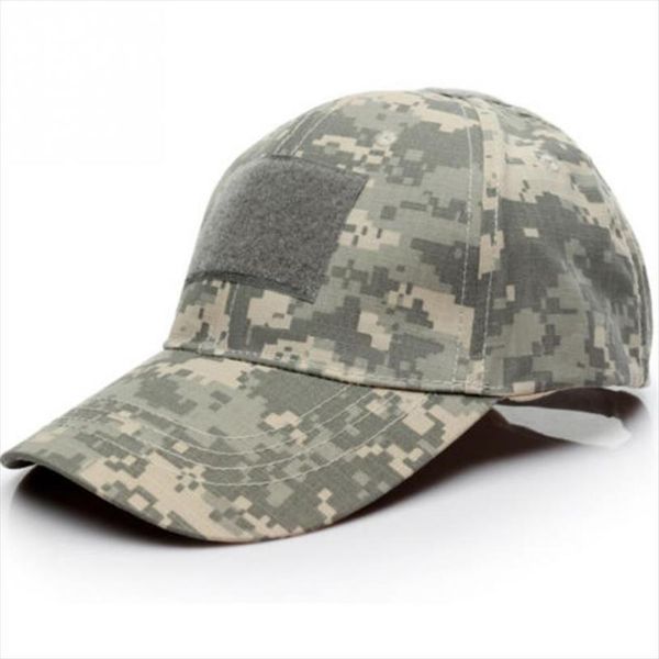 

Camouflage Tactical Baseball Cap Snapback Patch Military Unisex Acu Cp Desert Camo Hats For Men 6 Patterns, Blue;gray
