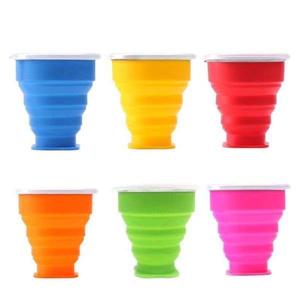 

water bottle durable not easy to damage safety eco-friendly outdoor camping travel silicone drinking cup portable