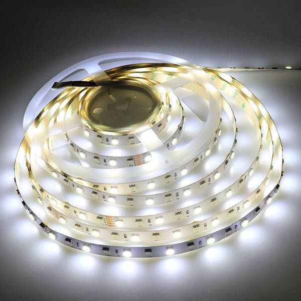 

led light strip super bright rgbw rgb white flexible 5m 360 leds one reel smd ribbon lamps 24v non-waterproof tape lighting