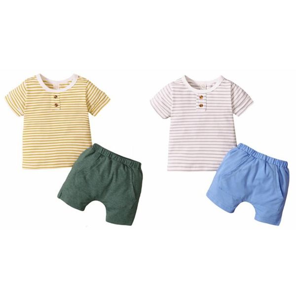 

towel summer children baby boys short sleeve stripe t-shirt blouse+shorts casual outfits set,boy shorts set,baby boy set t