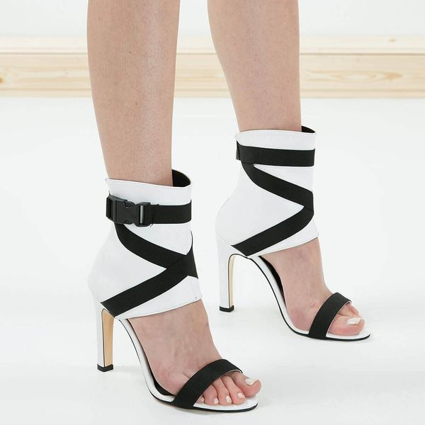 

mio gusto beverly, white color, ten-inch heel height, fashion on the girl stiletto shoes d42y, Black