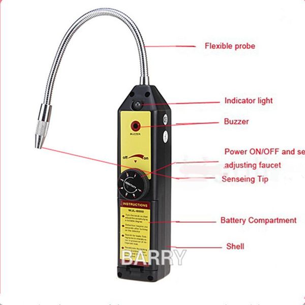 

smart home sensor gas detector leak freon analyzer cfc hfc halogen refrigerant air conditioning r22a r134a