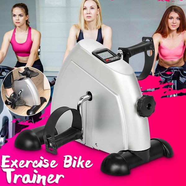 

home exerciser mini steppers sports lcd display pedal exercise indoor gym cycling bike multifunctional siliver stair machines workout steppe