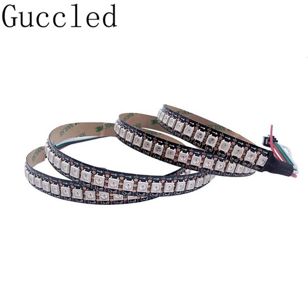 

1m 144leds/m ws2812b ws2812 led strip,individually addressable smart rgb led strip,black/white pcb waterproof ip30/65/67 dc5v