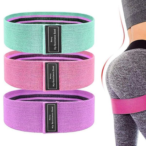 

resistance bands workout fitness hip loop anti-slip squats expander strength rubber yoga gym training braided elastic band