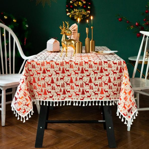 

table cloth floral tassel gilt tablecloth for cover dining desk party christmas day wedding birthday decoration