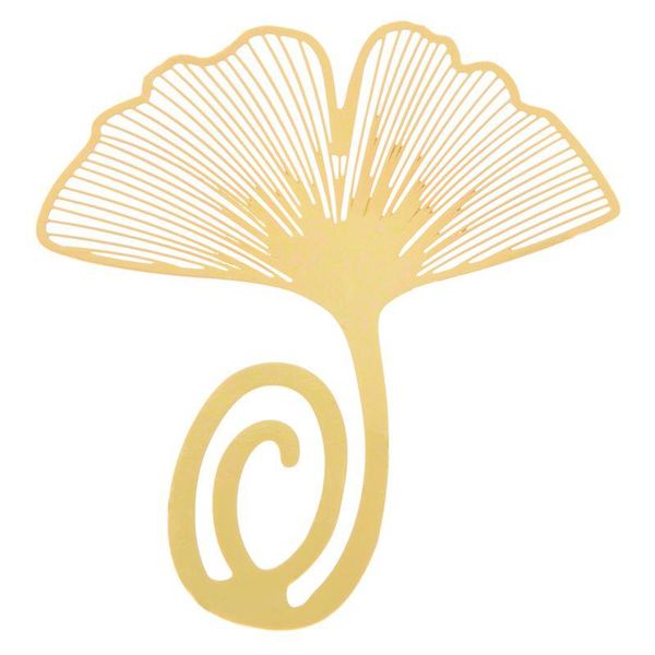 

bookmark ginkgo leaf metal gift souvenir book reading