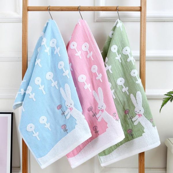 

towel cartoon dog bear 100% cotton fine face kids soft absorbent child boy/girl bath household 34x74cm