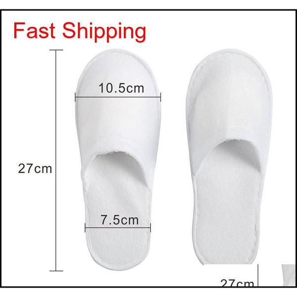 

disposable white towelling closed toe travel l slippers spa shoes bathroom sets washroom shower b jllbvn mywjqq