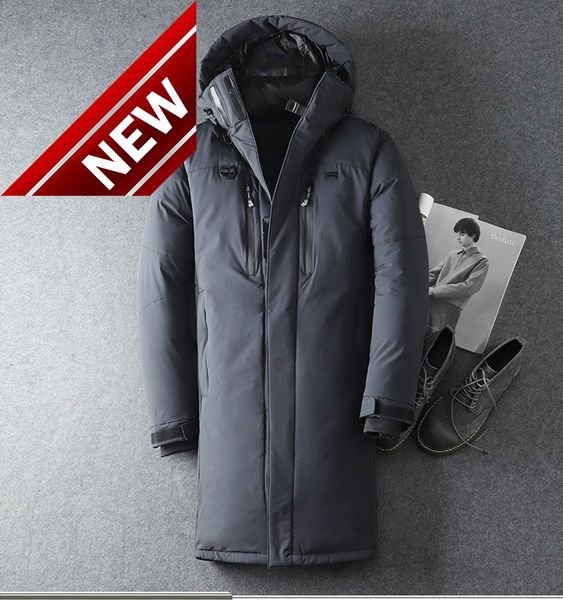 

coats 2021 new arrival winter thicked white duck down hooded jackets men,men's coat,plus-size 510, Black