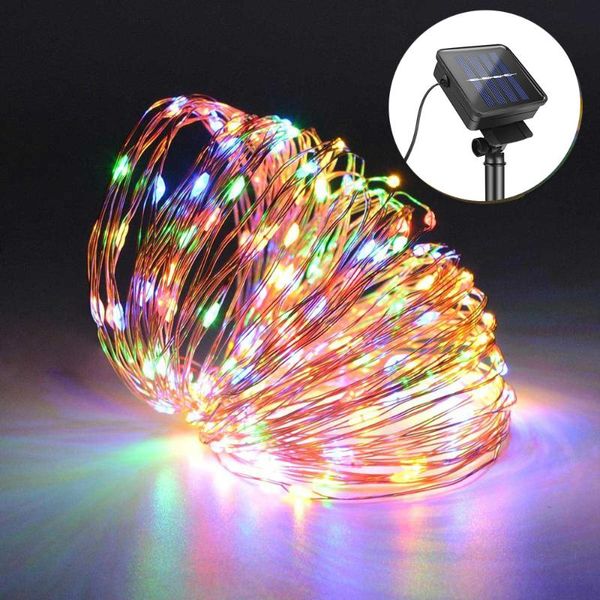 

5/20m garland fairy lights copper wire led street string light indoor outdoor lighting home room christmas decoration solar lamp